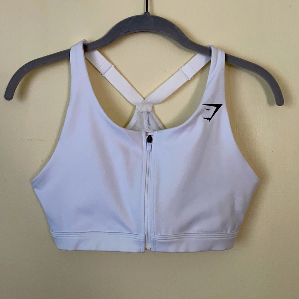 Brand New Gymshark Zip Front Sports Bra